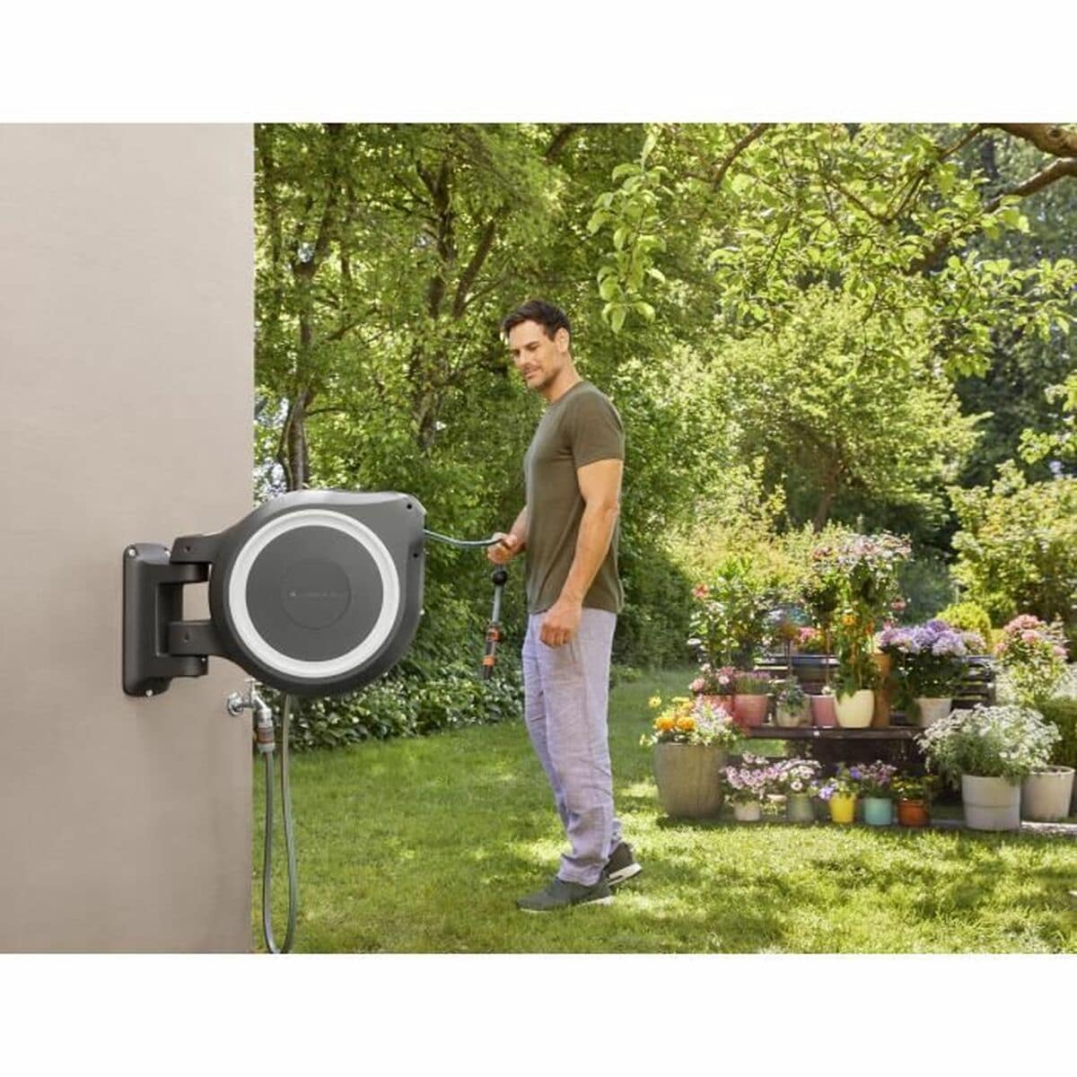 Portamanguera Gardena RollUp L Automático Pared 30 m Ø 13 mm 2 S7151294_1