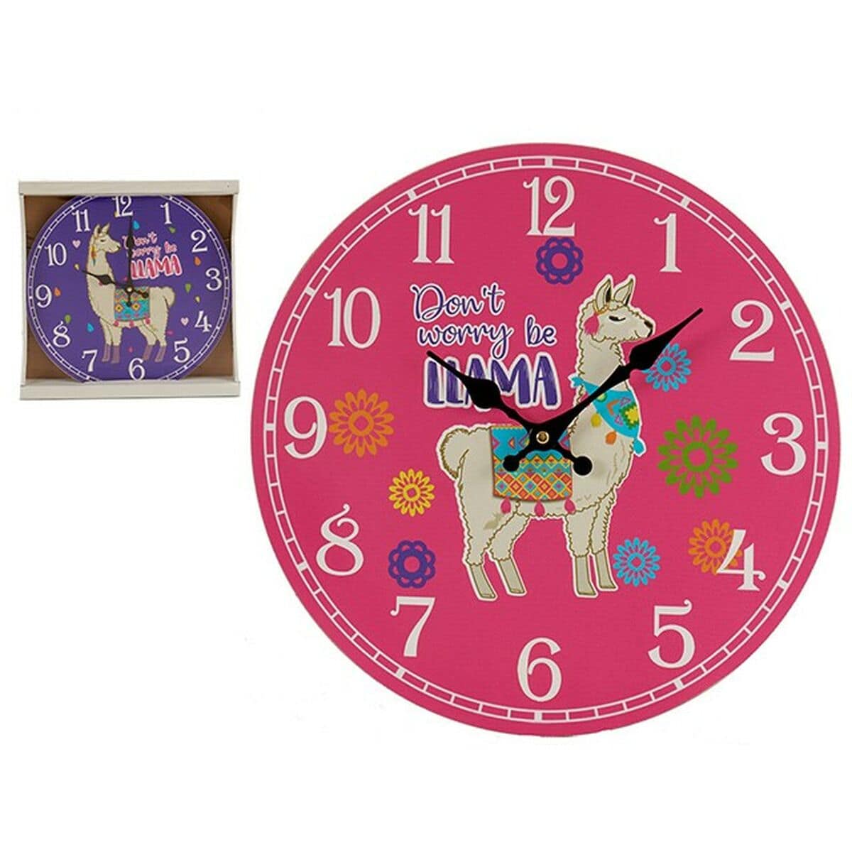 Reloj de Pared Gift Decor Llama 1 V3402089_0
