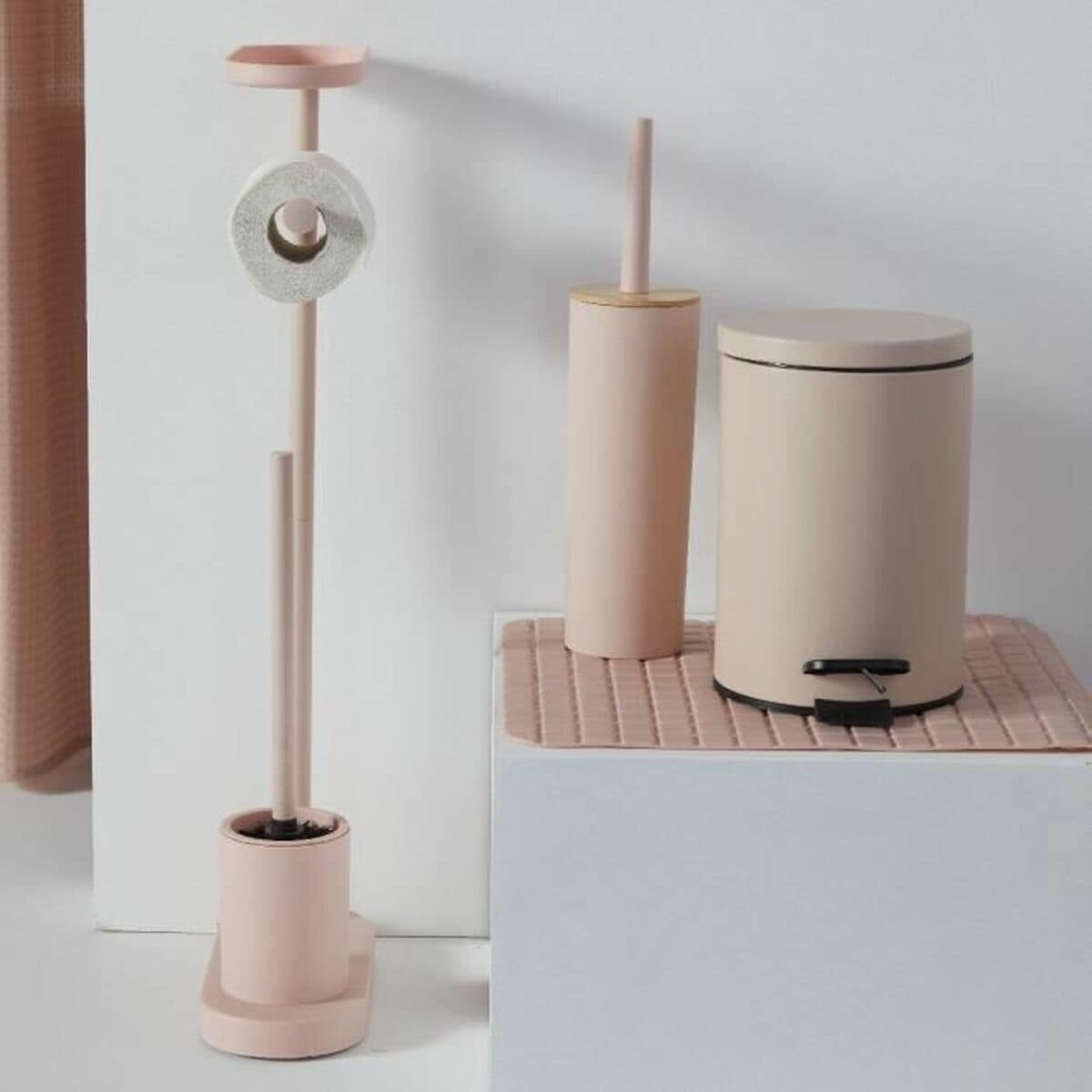 Alfombrilla Antideslizante para Ducha TODAY Rosa 50 x 50 cm PVC 2 S71023788_1