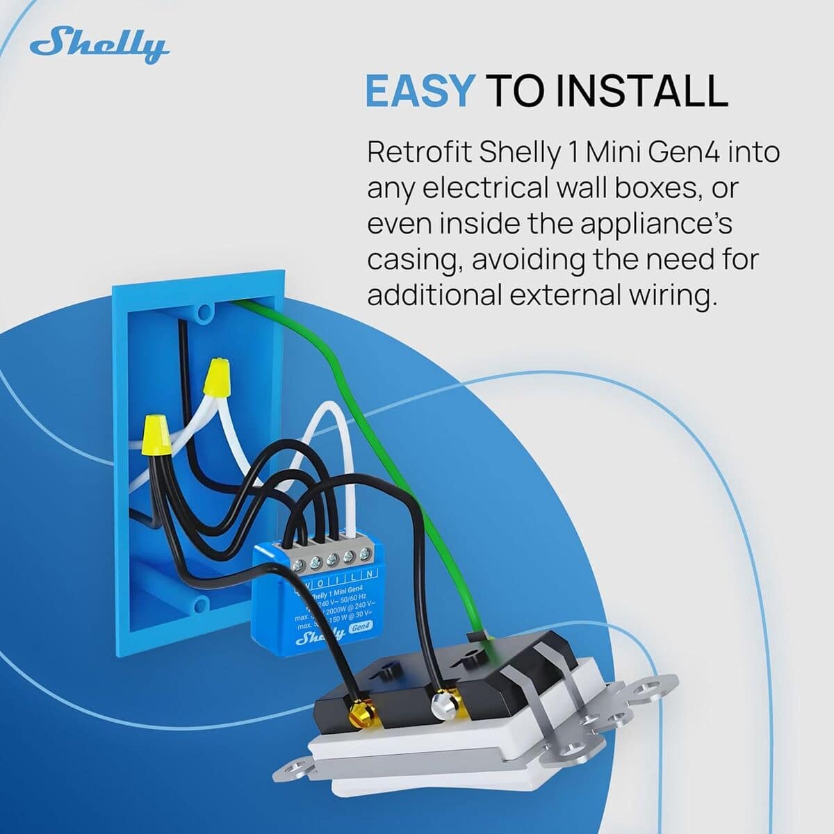 Shelly Módulo switch Mini 1 Gen4 Wi-Fi BT 7 M1300785_6