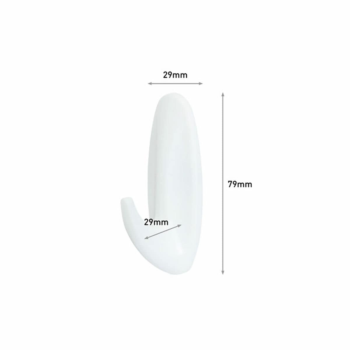 Gancho para colgar 3M 1,3 kg Blanco Metal Plástico (2 Unidades) 3 S7929739_2