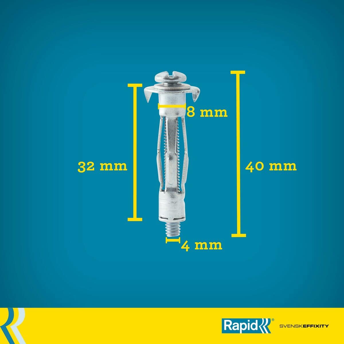 Tacos y tornillos Rapid M4 x 40 mm Ø 8 x 32 mm Metal Expansión 10 Unidades 13 S71015549_12