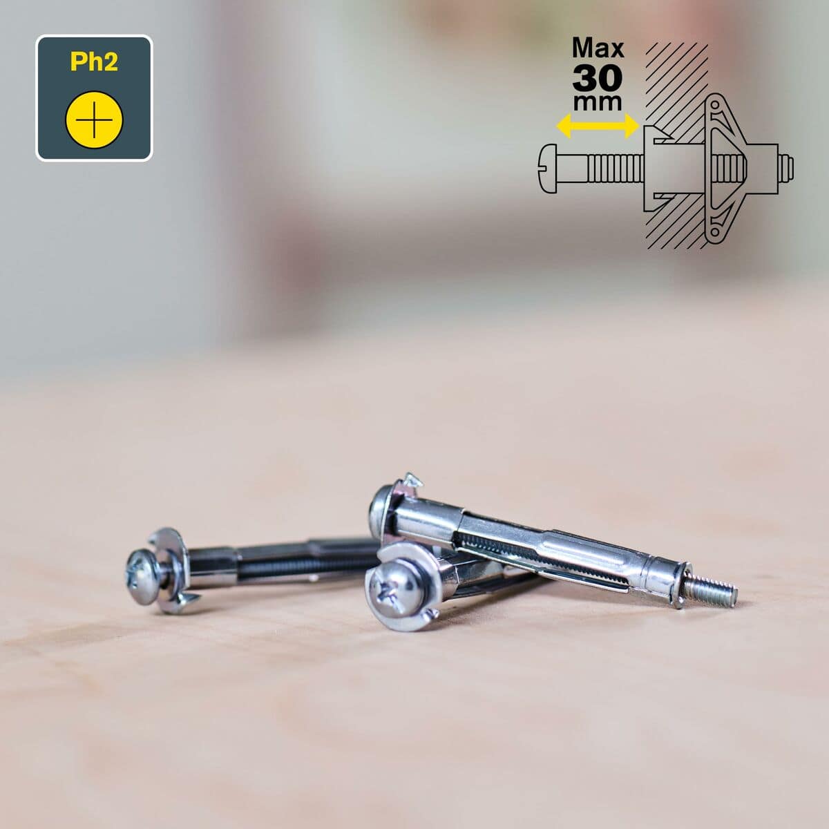 Tacos y tornillos Rapid Ø 8 x 46 mm M4 x 58 mm Metal Expansión 10 Unidades 7 S71015545_6