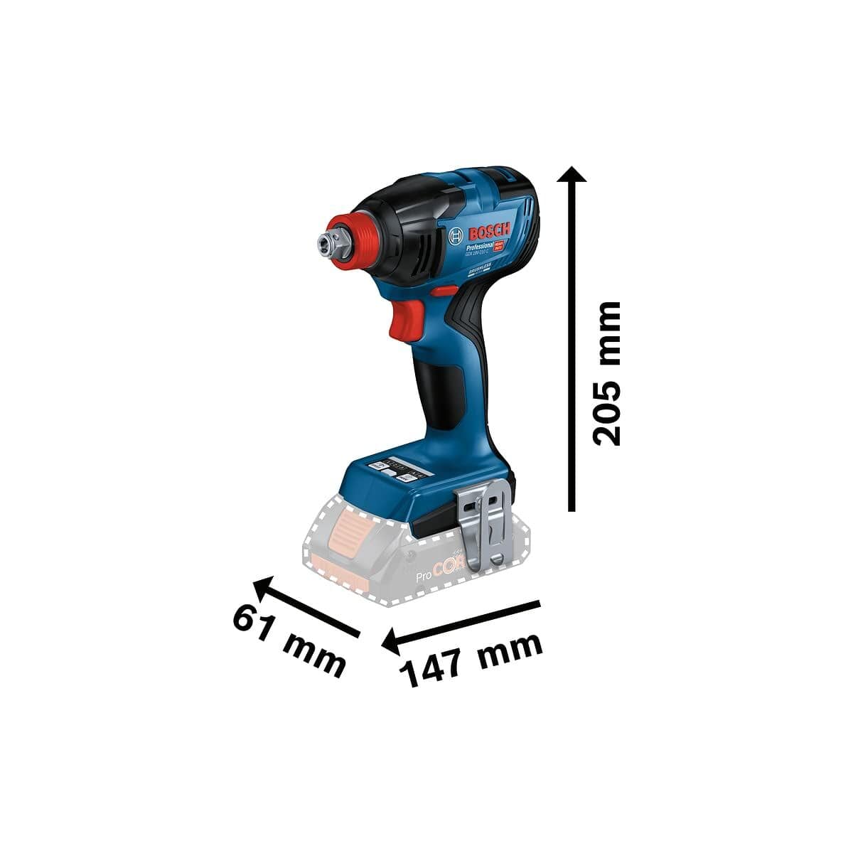 Atornillador eléctrico BOSCH GDX 18V-210 C Professional 210 Nm 8 S7189717_7