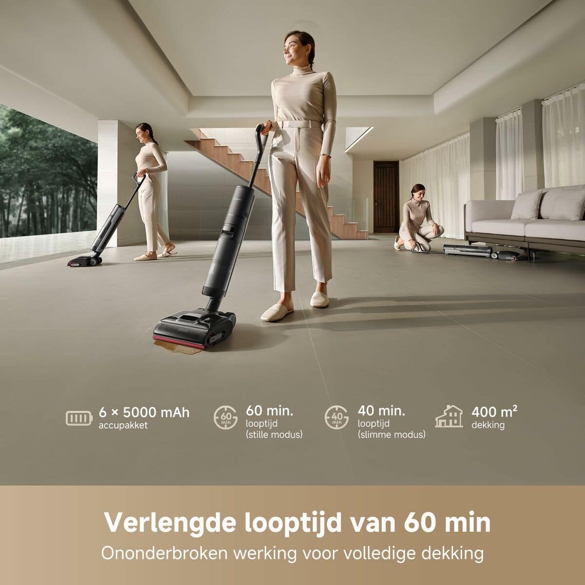 Dreame Aspirador Escoba H15 Pro Wet and Dry 400 W 0,7 l Autolimpieza y Pantalla 11 S71022847_10