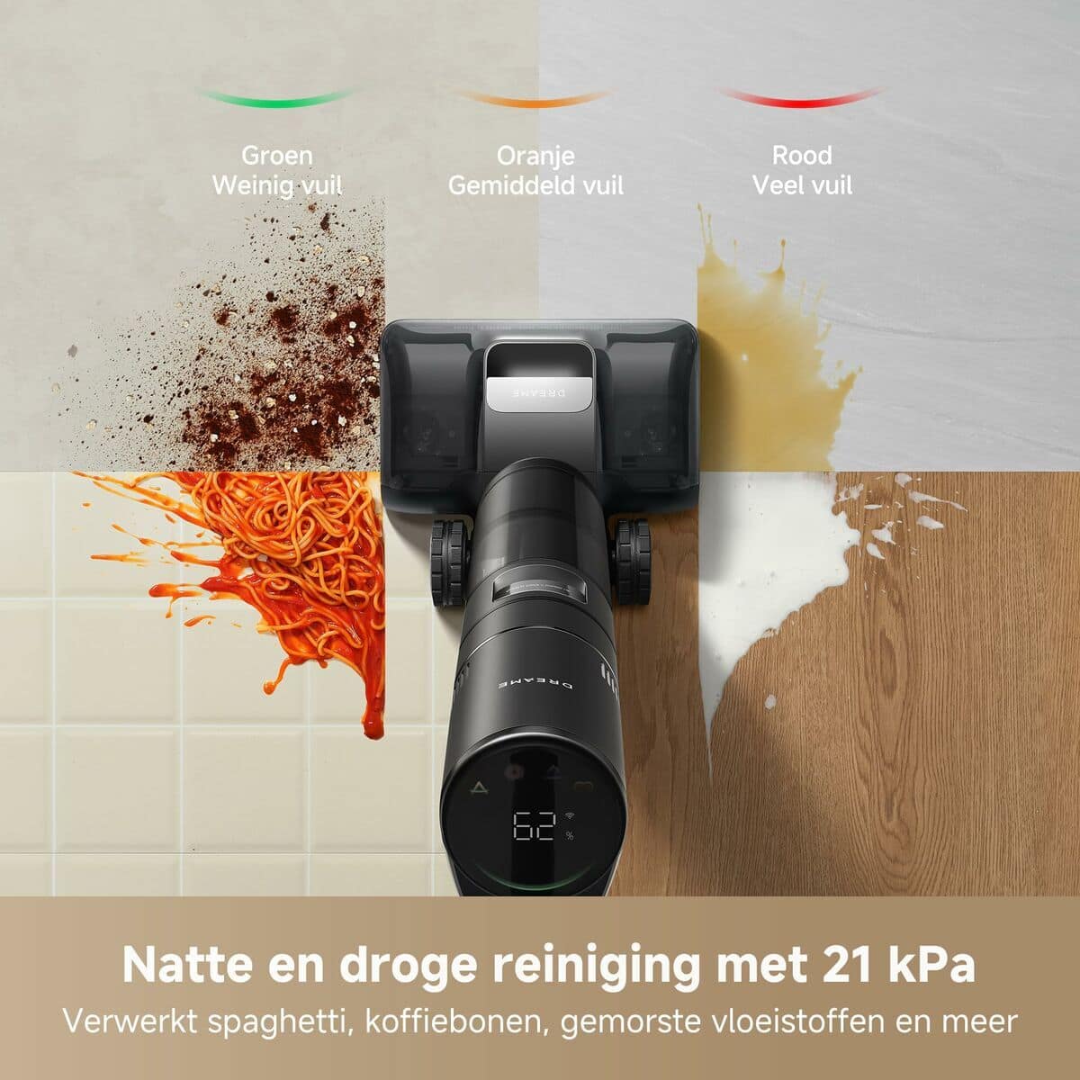 Dreame Aspirador Escoba H15 Pro Wet and Dry 400 W 0,7 l Autolimpieza y Pantalla 10 S71022847_9