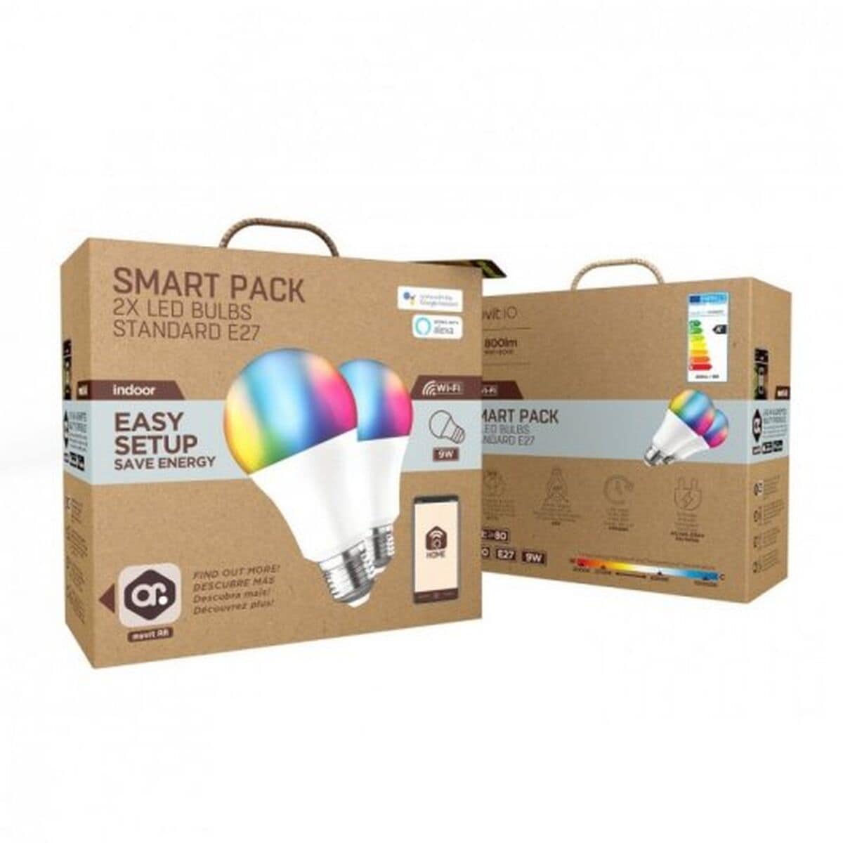 muvit iO pack 2 Bombillas A60, E27 800lm, 9W, RGB+CCT, D60* H118 16 M1300356_15