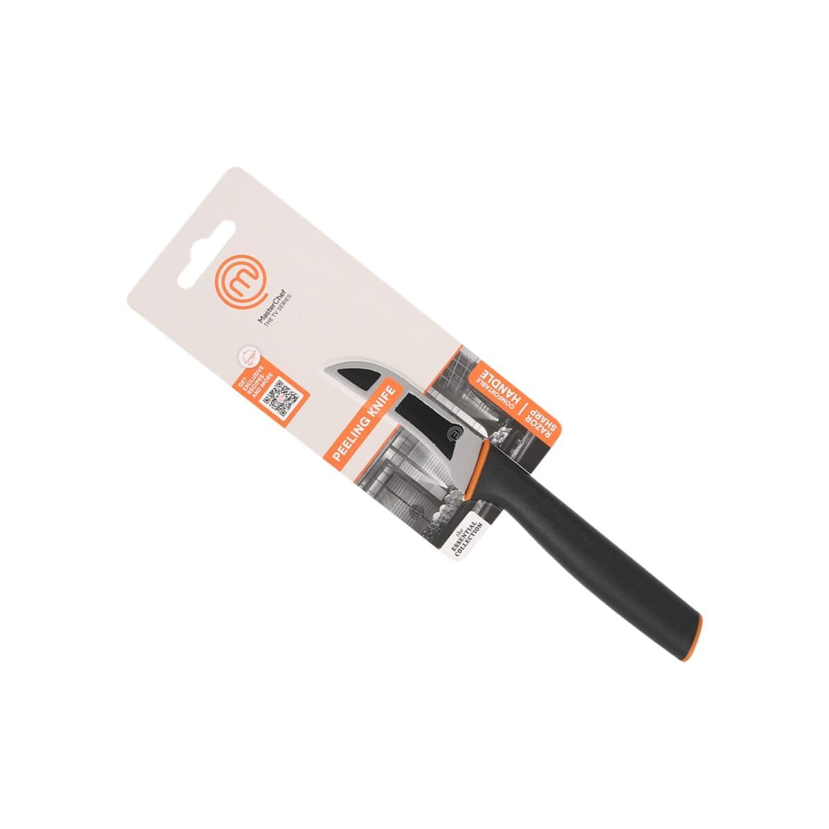Cuchillo Pelador MasterChef Negro Plateado Acero Inoxidable 7,5 cm (12 Unidades) 2 S2241467_1