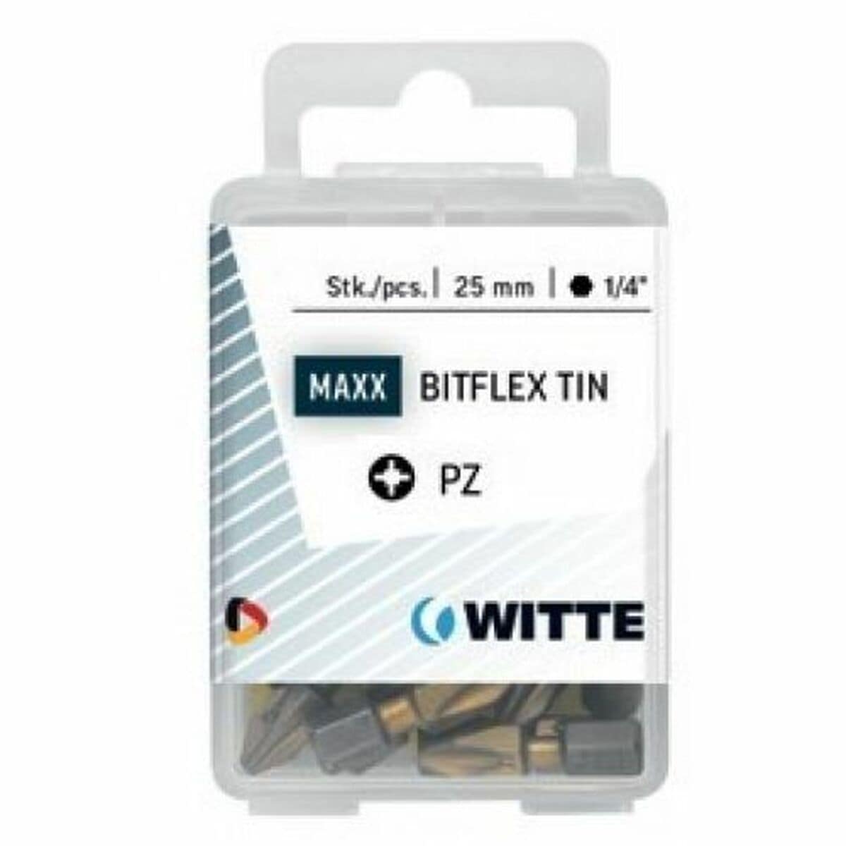 Juego de puntas WITTE PZ 3 BITFLEX TIN Pozidriv PZ3 5 Unidades 1 M1206041_0