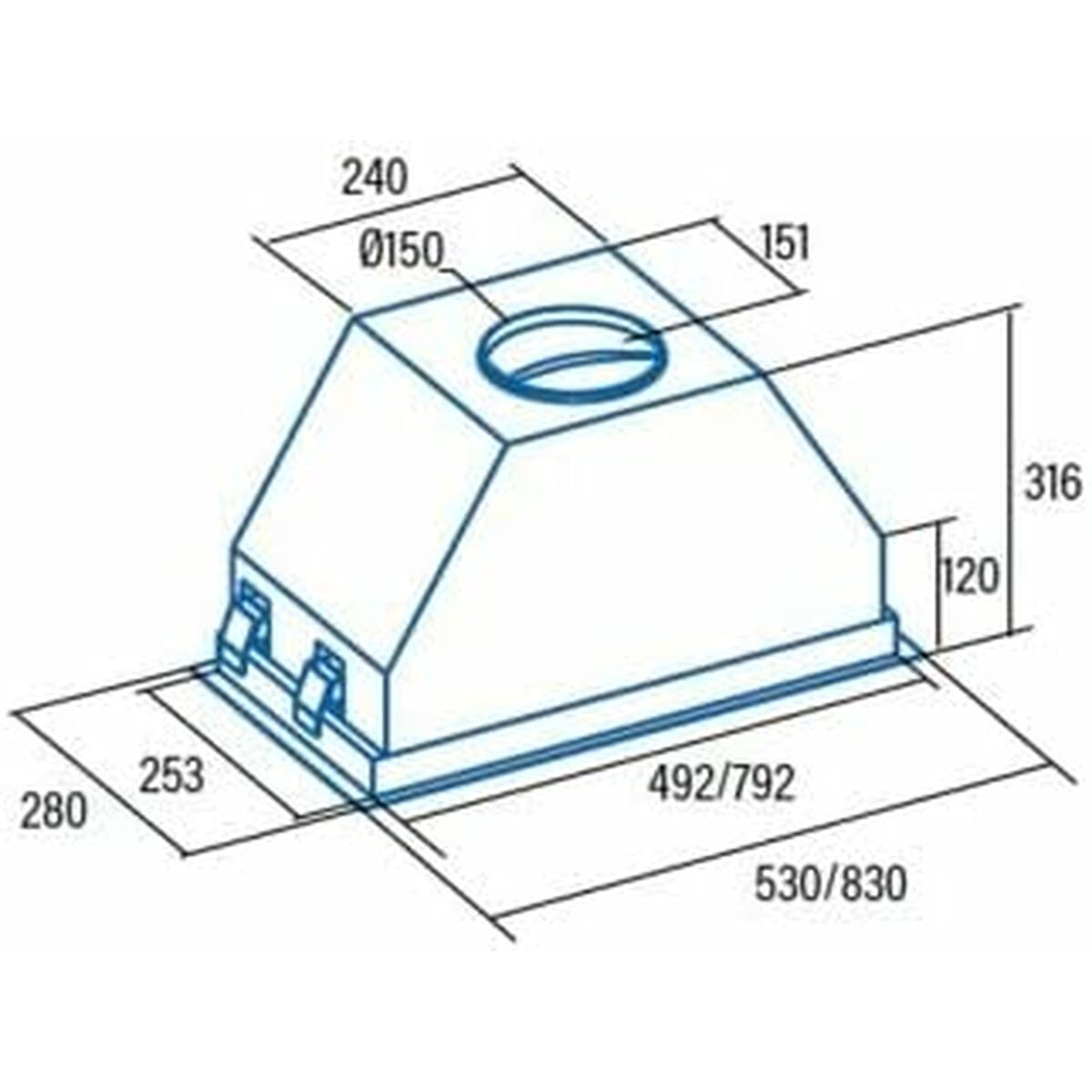 Campana Convencional Cata GCX83SD Gris 3 S0447074_2