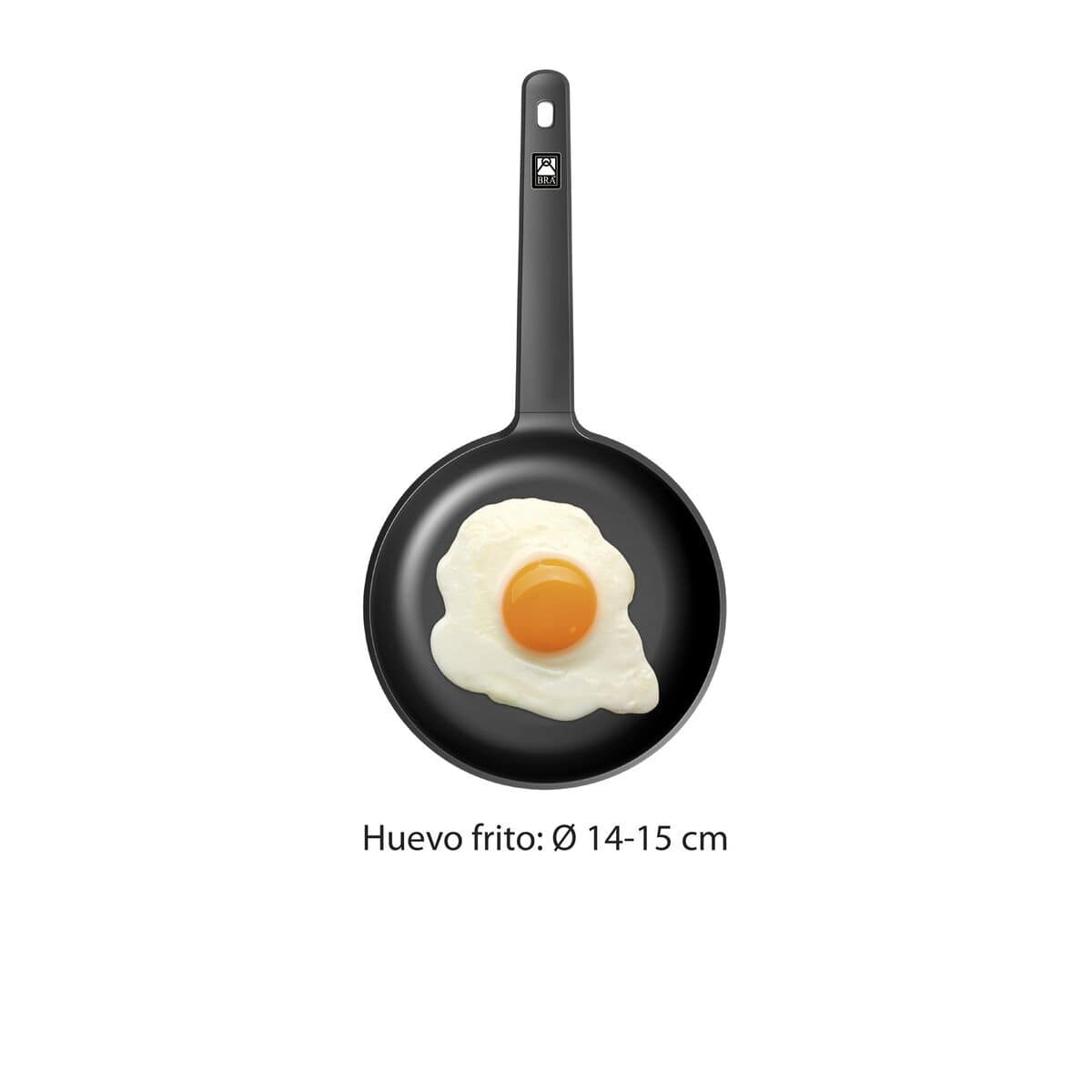 Sartén BRA Aluminio Forjado Ø 20 cm Negro Naranja 18 S0458768_17