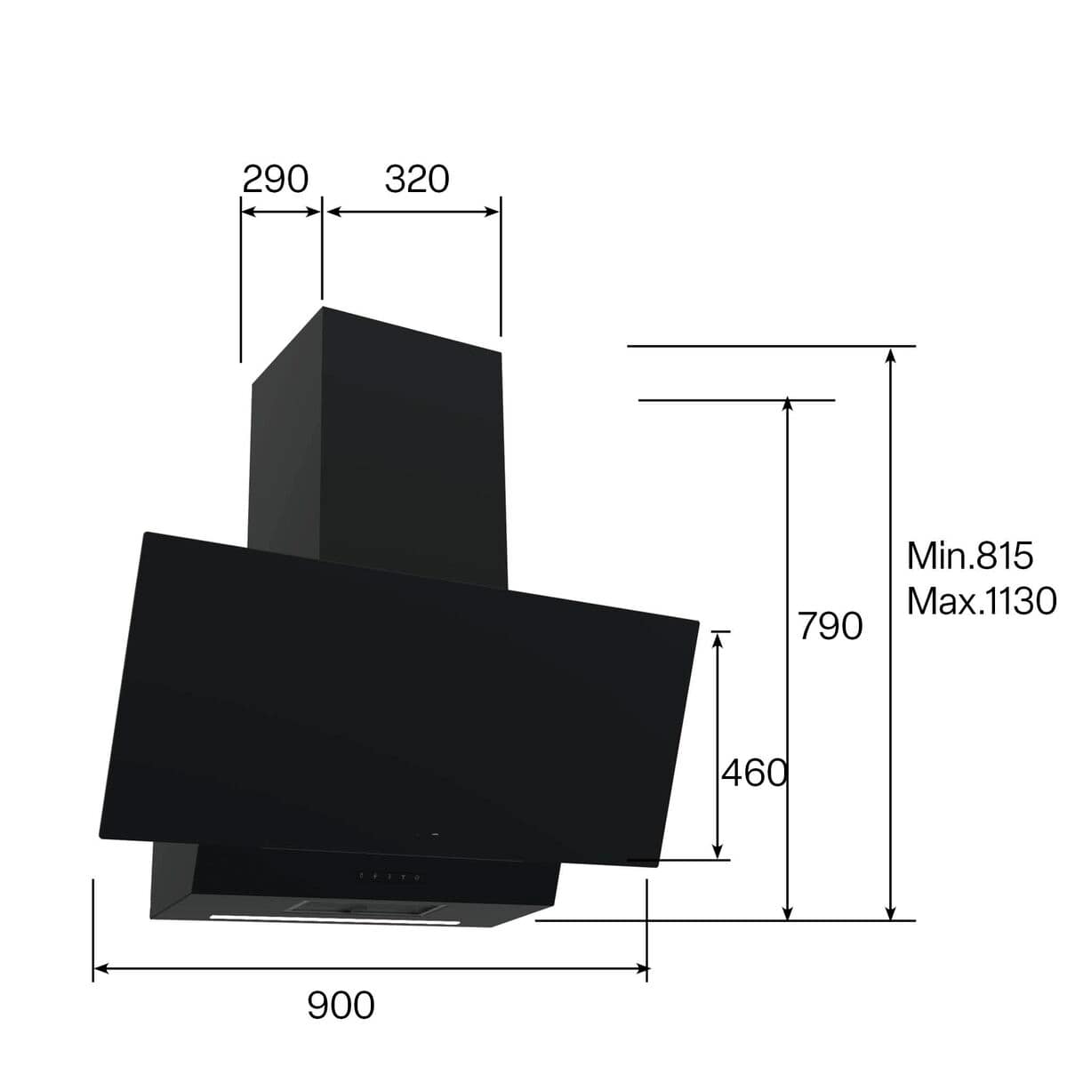 Campana Convencional Cata THALASSA 900GBK 02139406 Negro 8 S0458613_7
