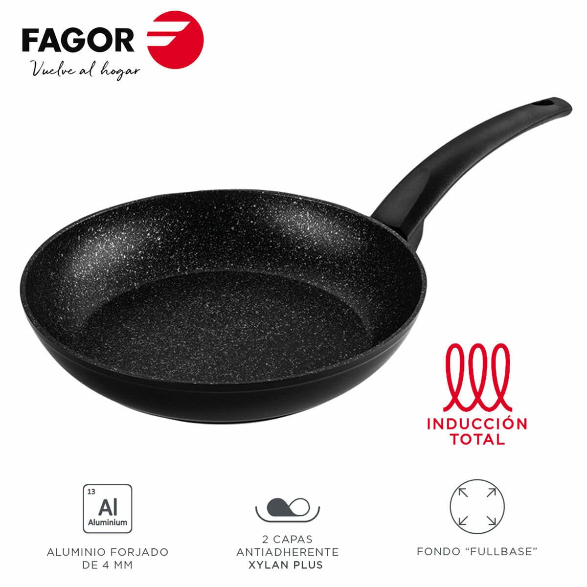 Sartén Fagor VIVANT Negro Aluminio Ø 20 cm 1 S0448680_0