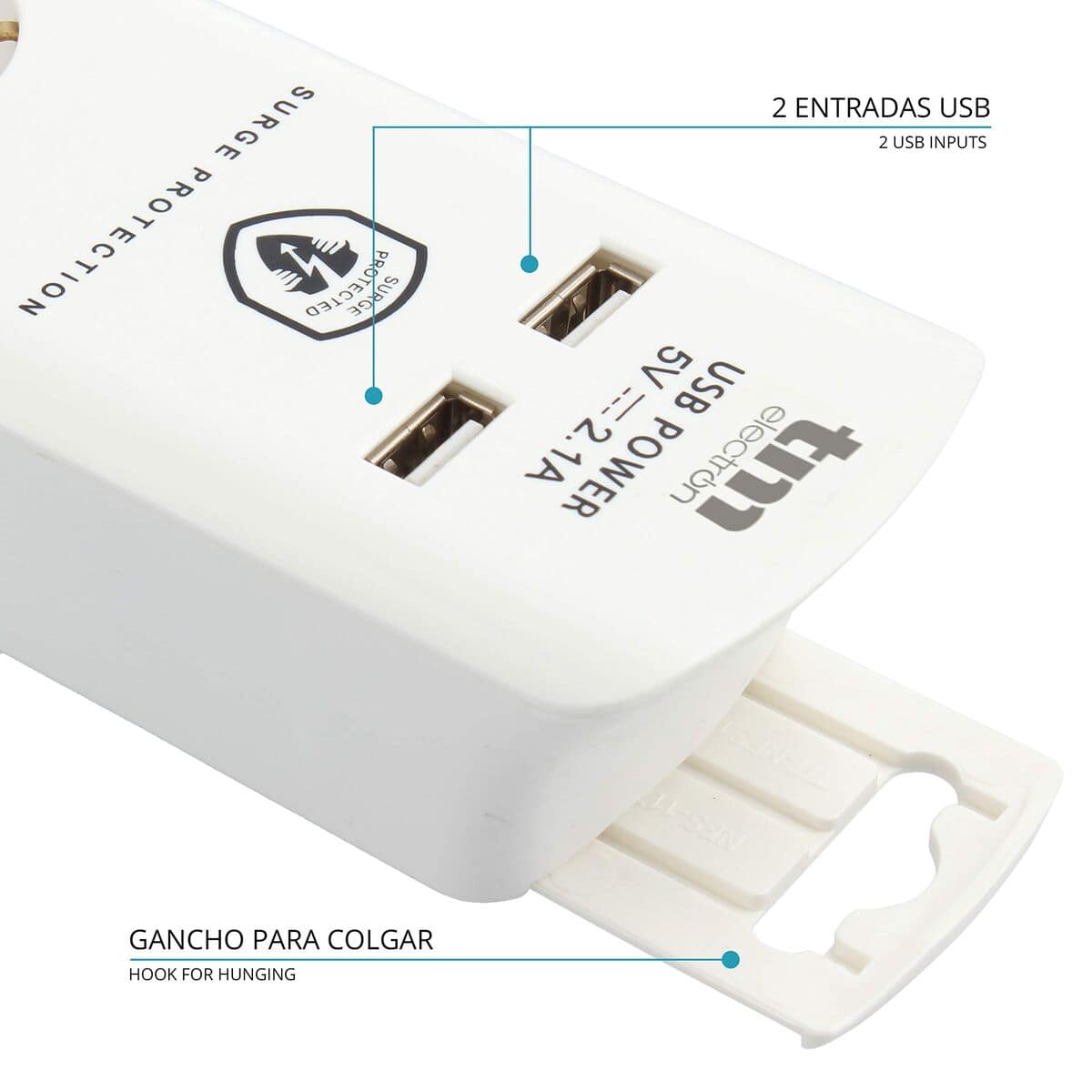 Regleta Enchufes 6 Tomas con Interruptor TM Electron TMUAD306 7 S0468644_6