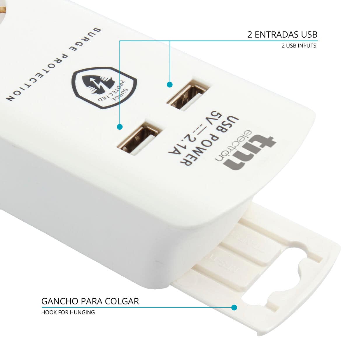 Regleta Enchufes 6 Tomas con Interruptor TM Electron TMUAD306 14 S0468644_13