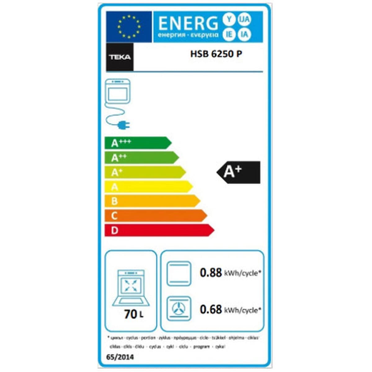Horno Pirolítico Teka HSB6250P 3400 W 71 L 2 S0465230_1