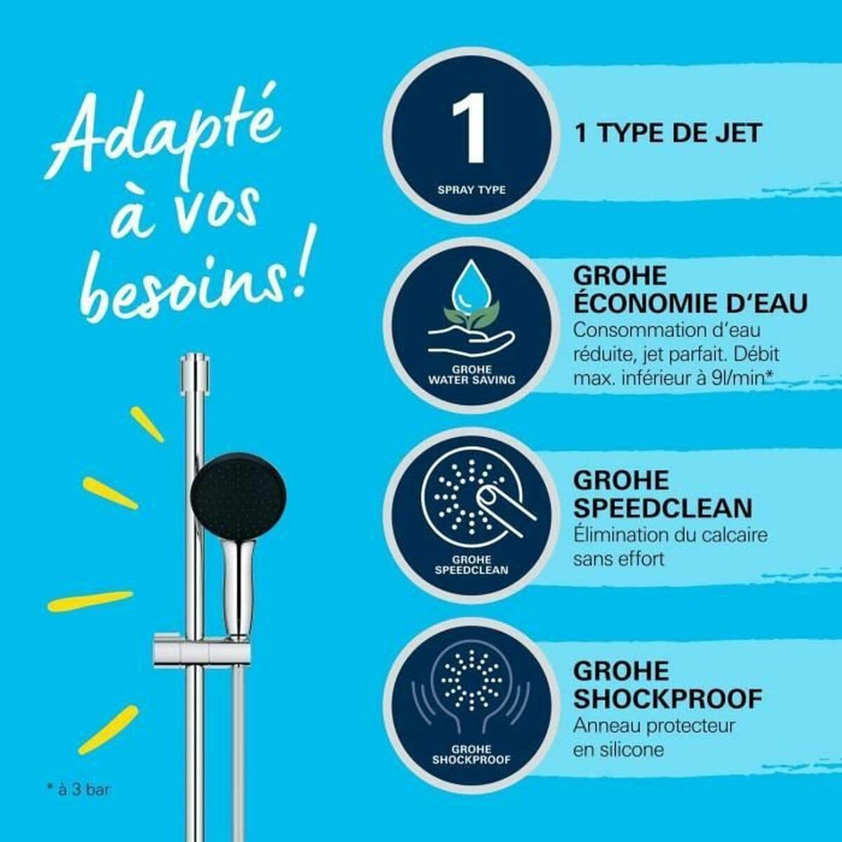 Columna de Ducha Grohe Vitalio Start 110 Chrome Plástico 4 S71003042_3