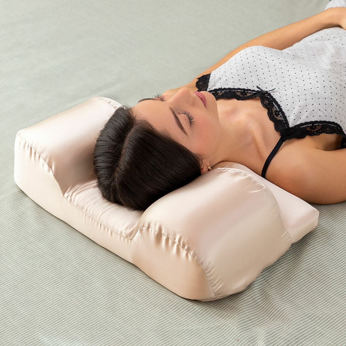 Almohada Cervical Antiarrugas con Funda de Satén Youthlow InnovaGoods 1 V0103849_0