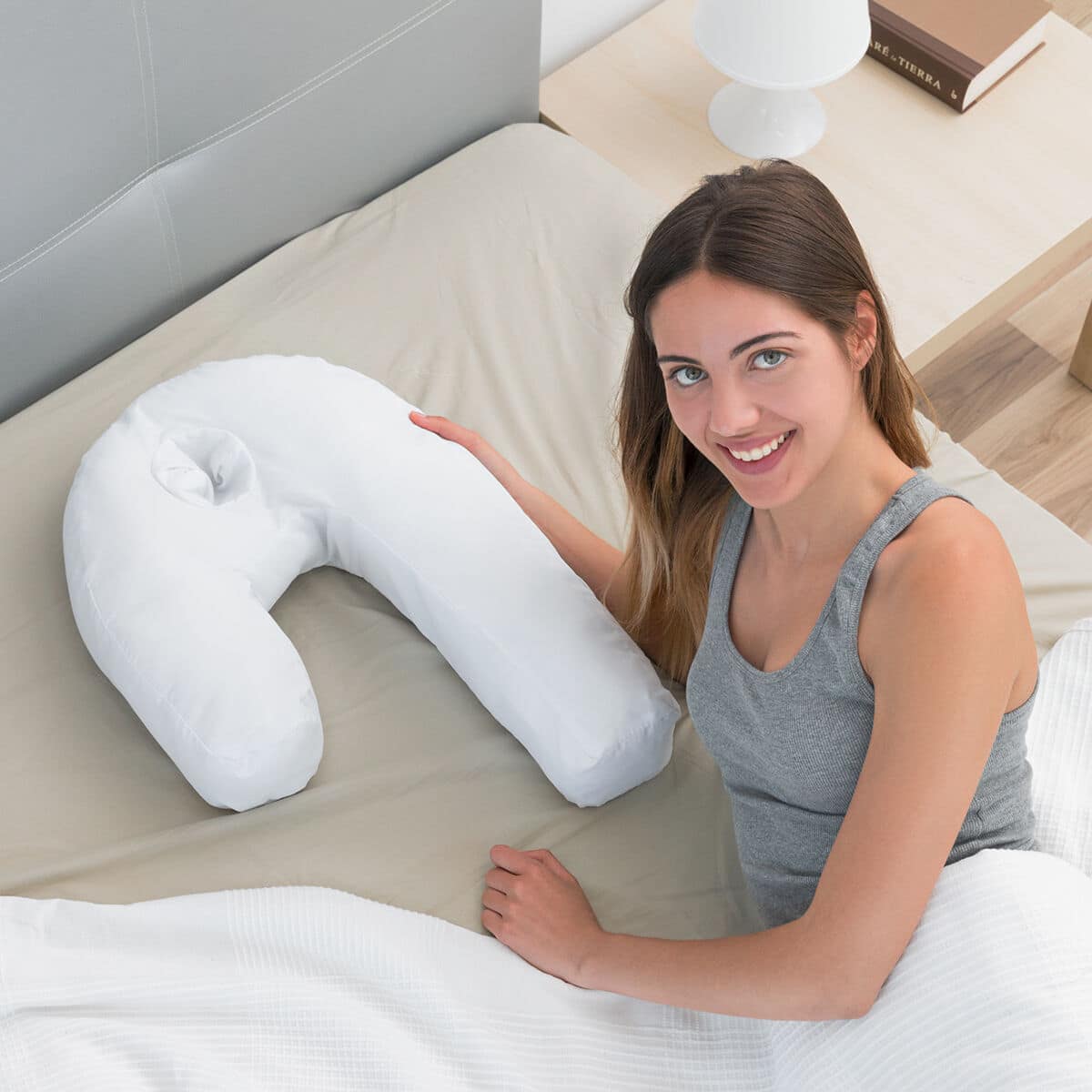 Almohada Ergonómica de Postura Lateral U Slupill InnovaGoods 2 V0101175_1