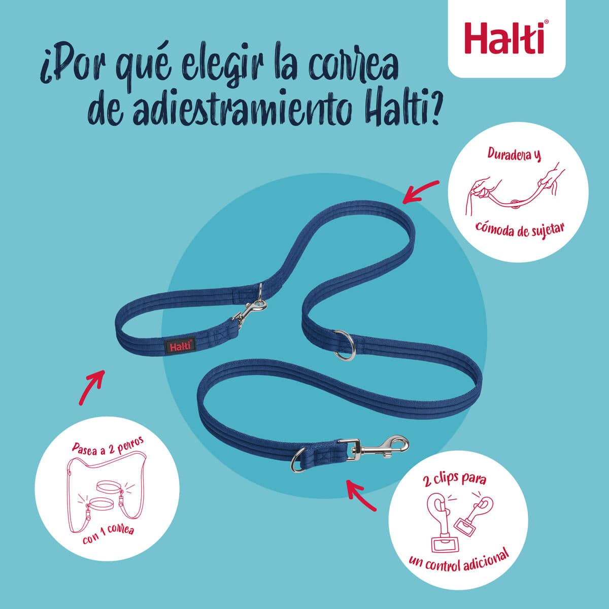 Correa de rastreo Company of Animals Blue 12 S6105357_11