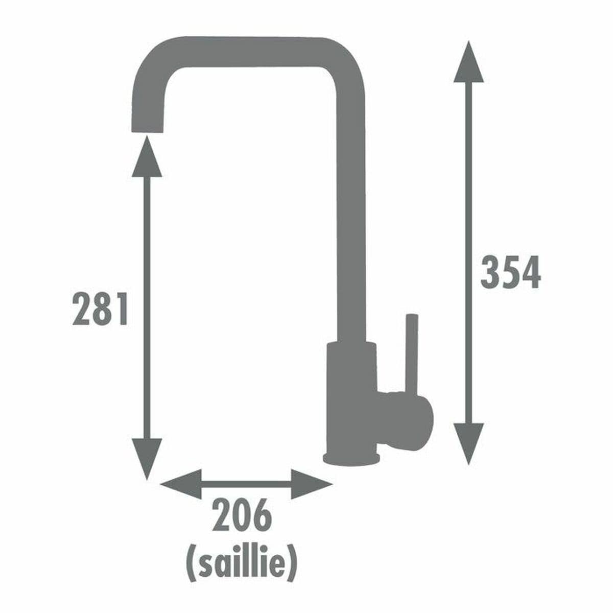 Grifo Monomando Edouard Rousseau SOTO Cromo Forma de C 3 S71018479_2