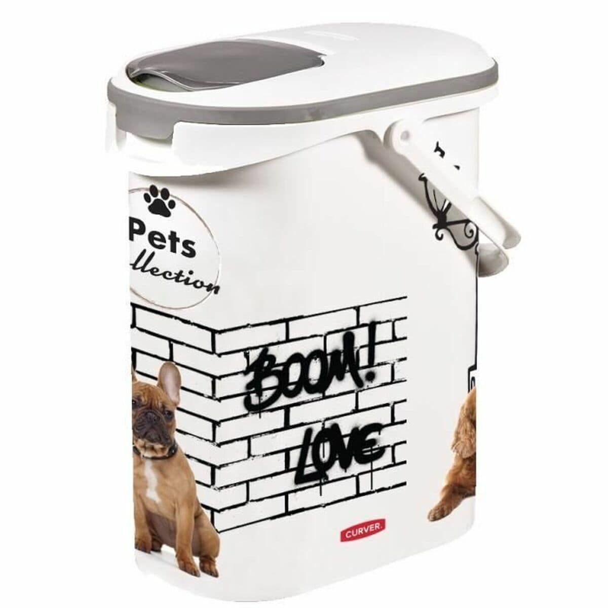 Bote de comida para mascotas Curver Pets Collection Blanco 10 L 2 S71003097_1