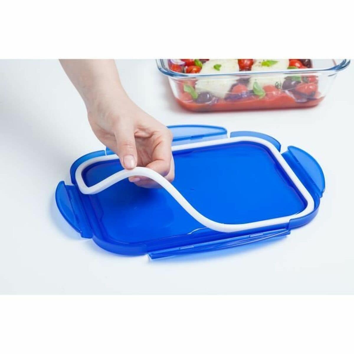 Set de Recipientes de Cocina Herméticos Apilables Pyrex Cook & Go Rectangular 0,8 L 5 Piezas 5 S71023620_4