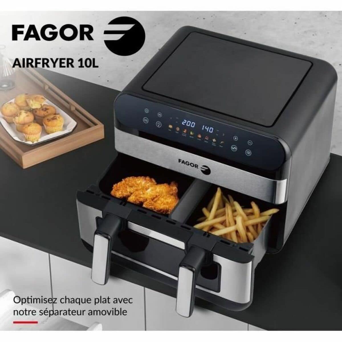 Freidora de Aire Fagor Fgf10 2400 W 10 L 2 S71008700_1