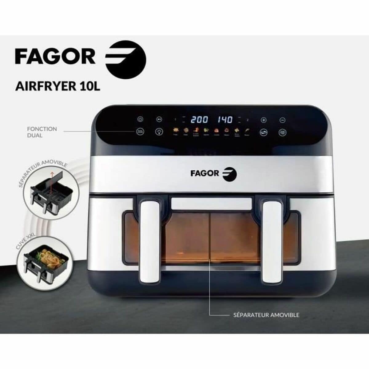 Freidora de Aire Fagor Fgf10 2400 W 10 L 3 S71008700_2