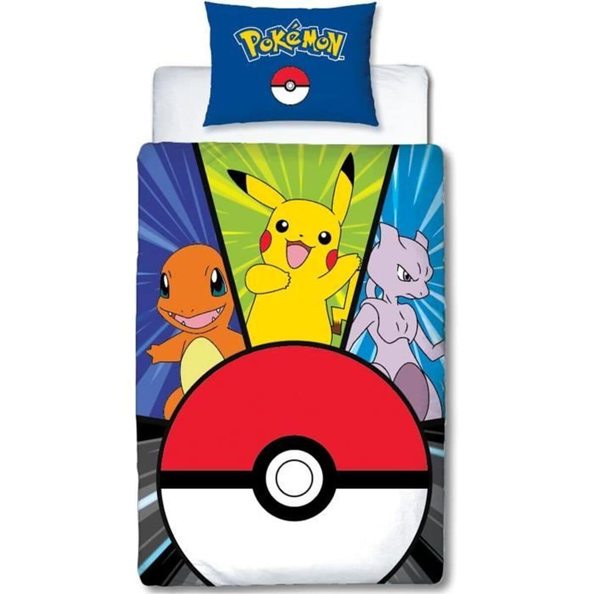 Juego de funda nórdica Pokémon Amarillo Blanco Rojo Cama de 140 2 Piezas 3 S71025611_2