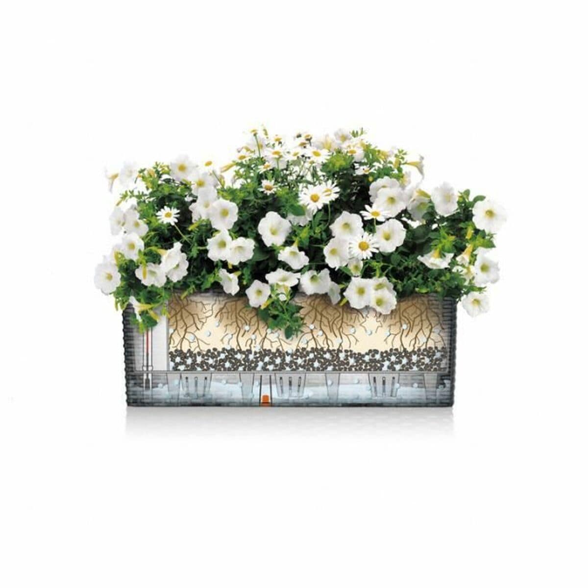 Maceta Lechuza Marrón Negro Polipropileno 7 S71018824_6