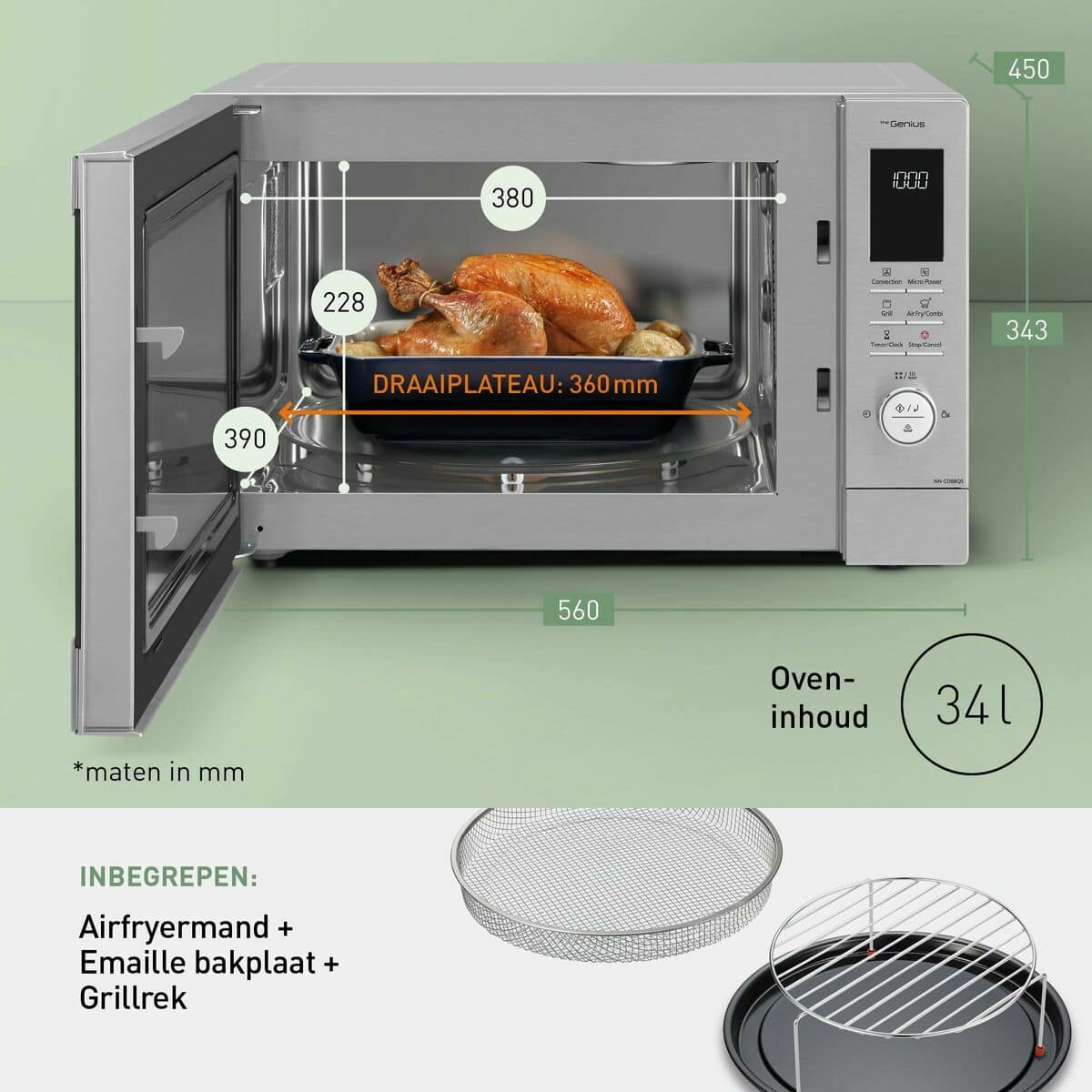 Microondas con Grill Panasonic NNCD88QSEPG 1300 W 4 S0465935_3