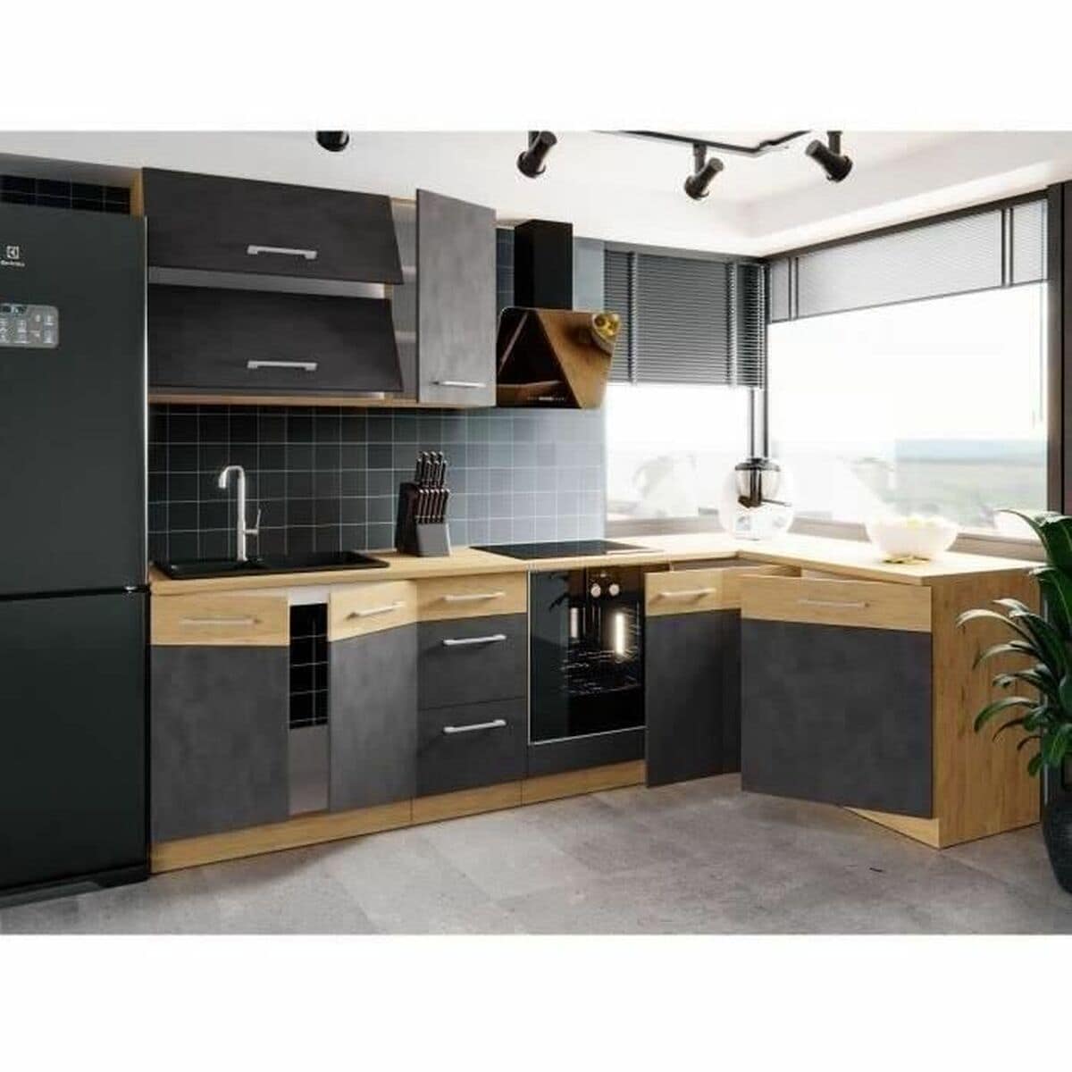 Mueble de cocina ROCK Gris 58 x 72 cm 5 S7194287_4