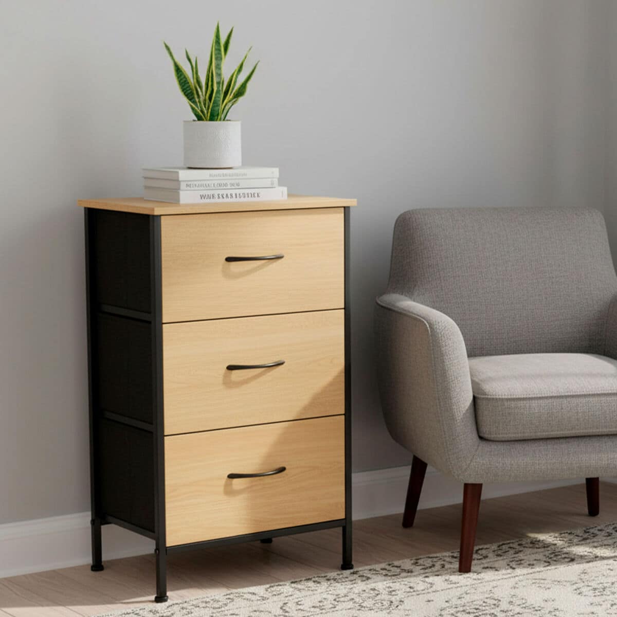 Cajonera Max Home Negro Moderno 40 X 75 X 30 CM 2 S8907433_1