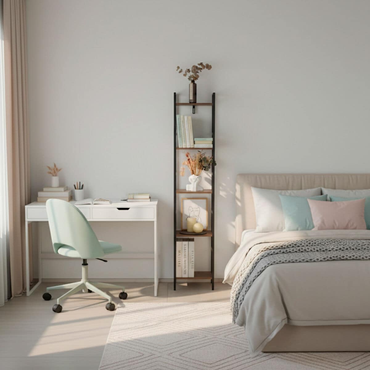 Estantería Max Home Hierro Madera MDF 5 Estantes 30 X 144 X 24 CM 2 S8907438_1