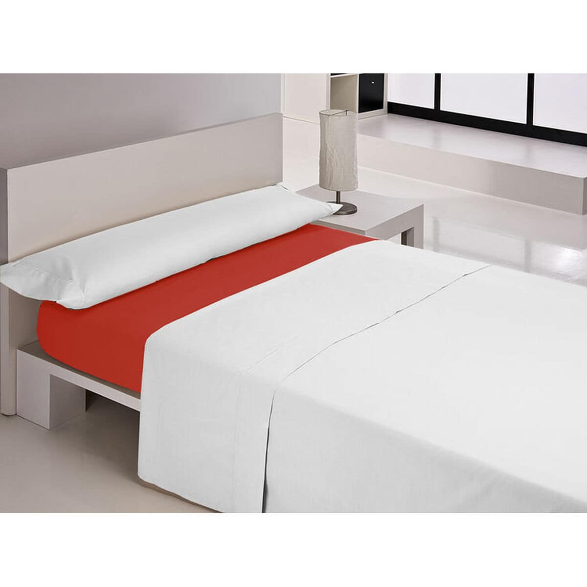 Sábana Bajera Ajustable Happy Home MIX COLORS Rojo Cama de 135 135 x 200 + 30 cm 1 D2101406_0