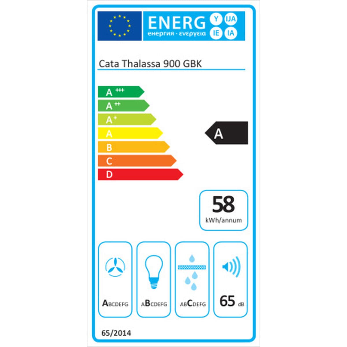 Campana Convencional Cata THALASSA 900GBK 02139406 Negro 2 S0458613_1
