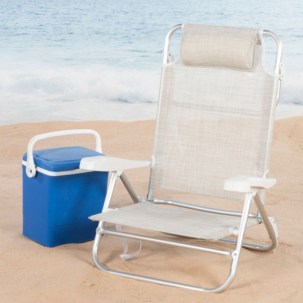 Silla de Playa Aktive 47 x 82 x 49 cm (2 Unidades) 3 S8905368_2