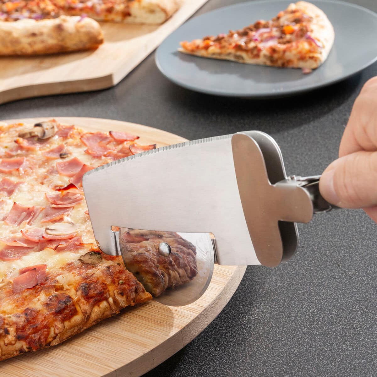 Cortador de Pizza 4-in-1 Nice Slice InnovaGoods 2 V0101028_1