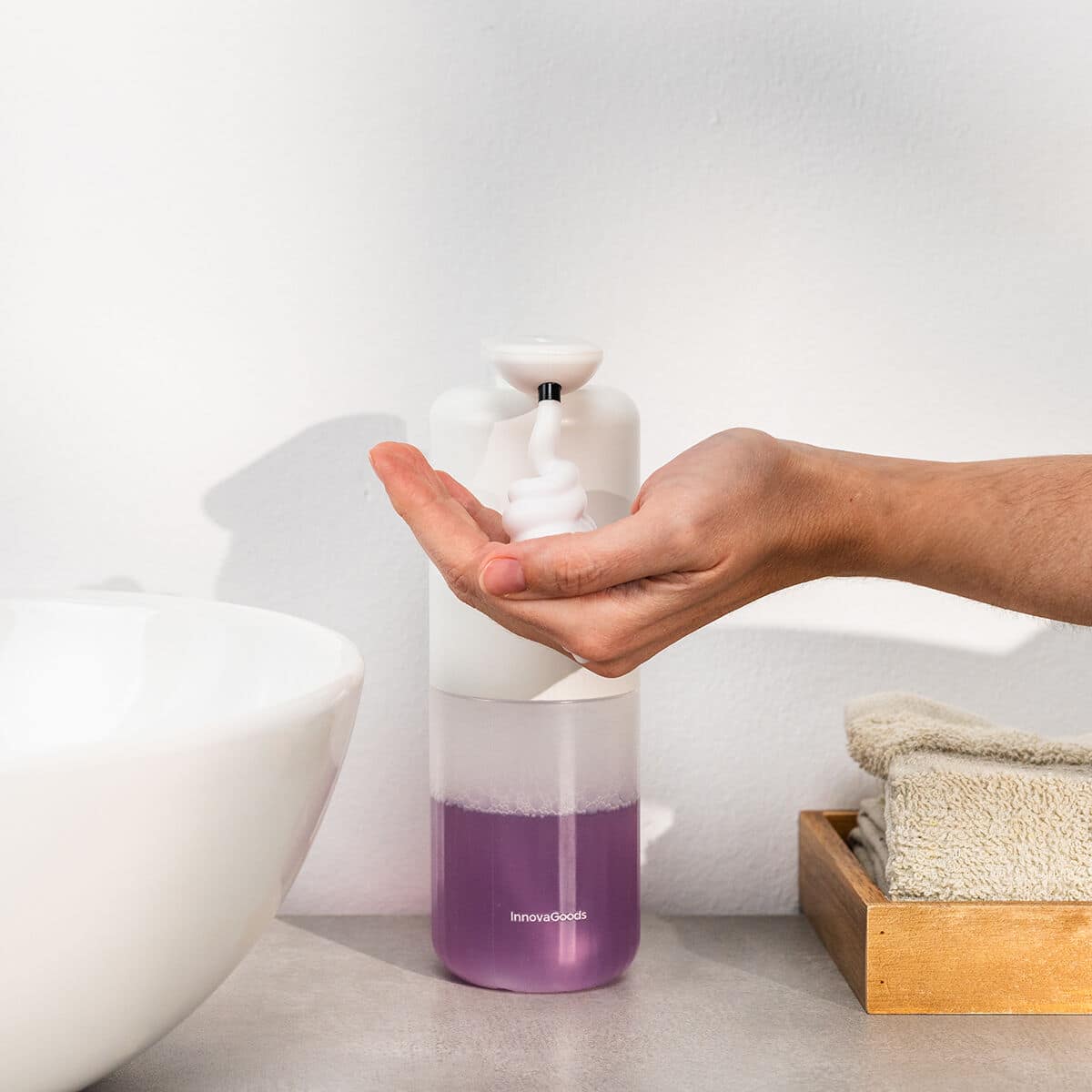 Dispensador de Jabón de Espuma Automático Recargable Bitefom InnovaGoods 1 V0103903_0