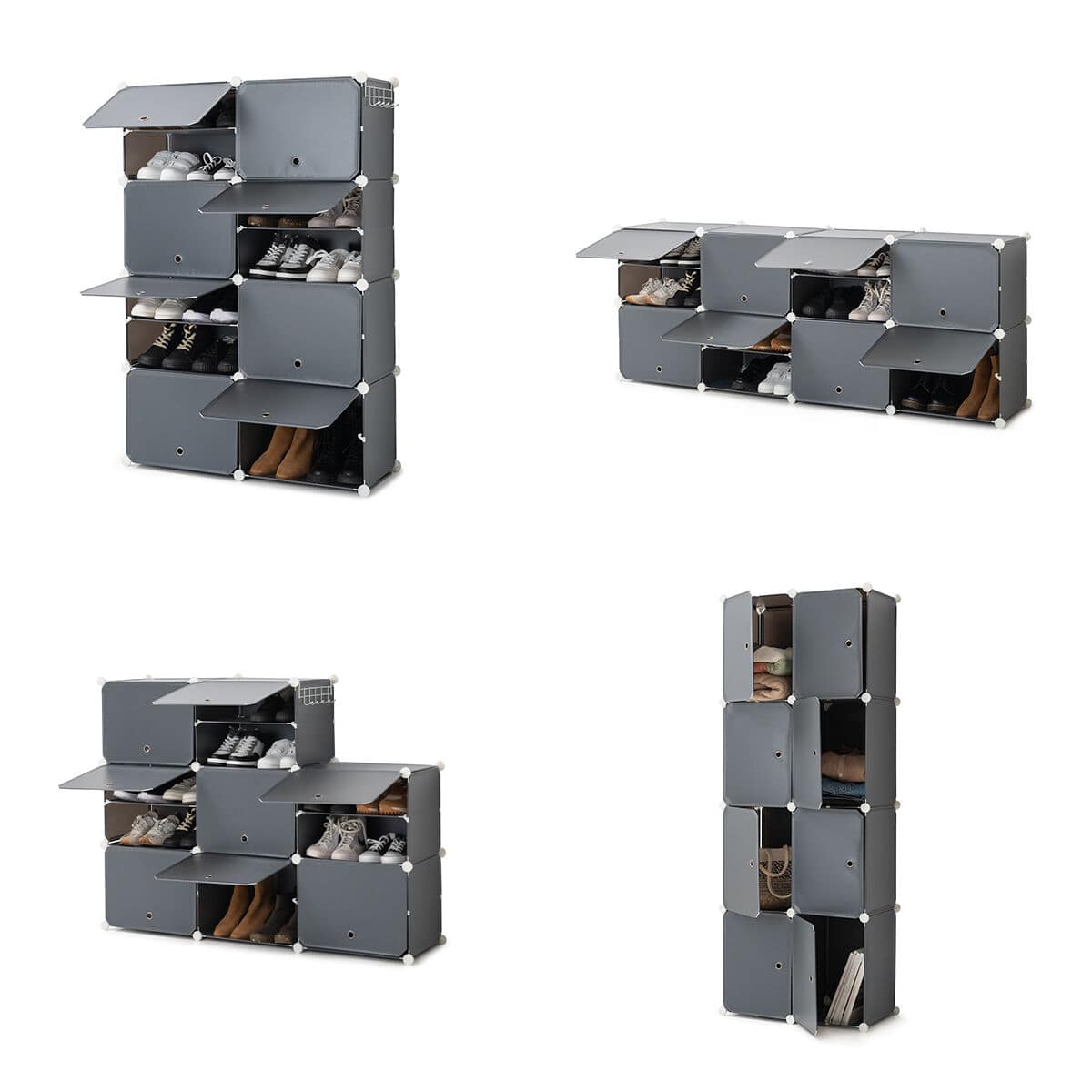 Zapatero Modular Portátil InnovaGoods Gris 12 V0103911_11