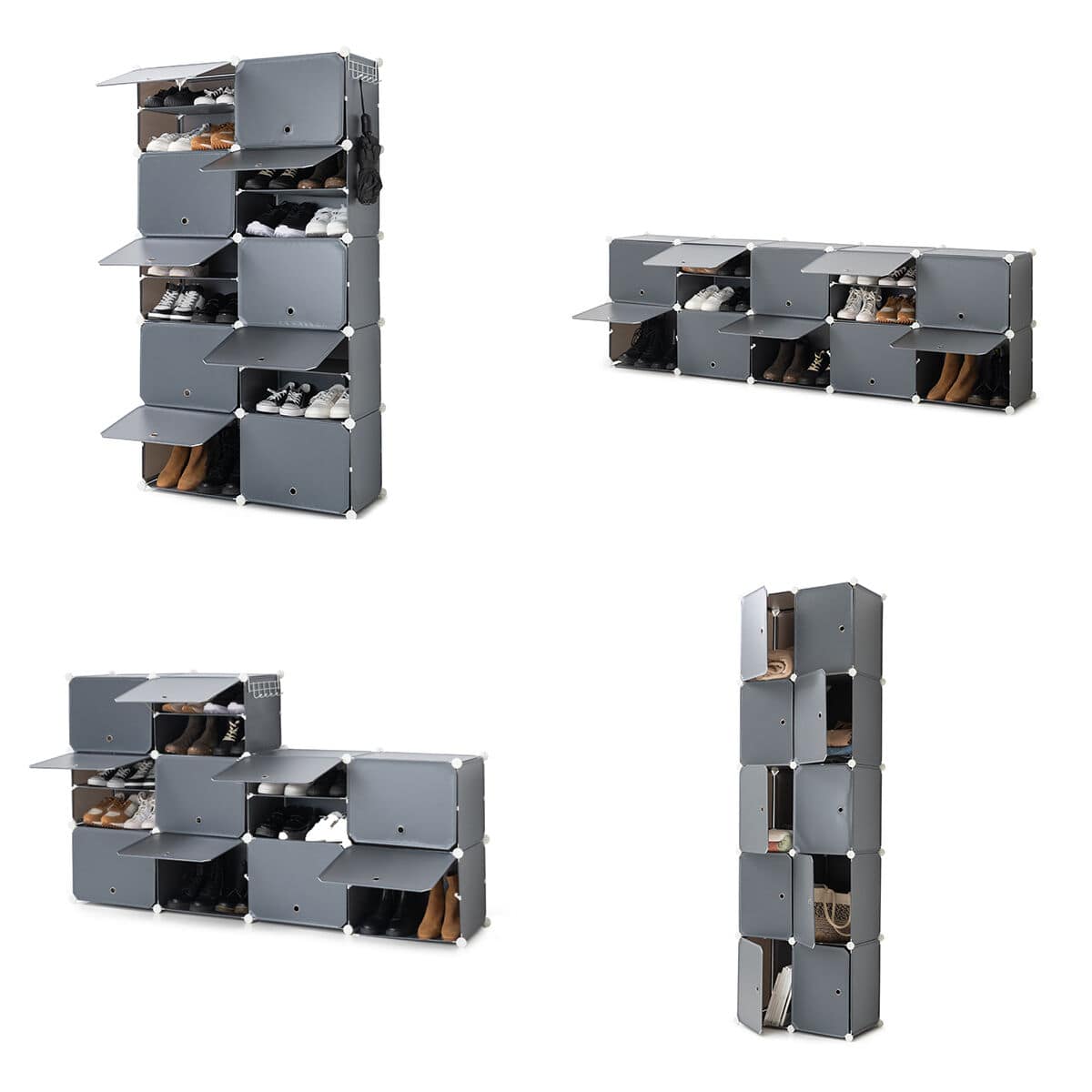 Zapatero Modular Portátil InnovaGoods Gris 13 V0103911_12